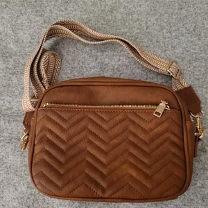 Small brown crossbody bag